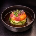 Sunomono with Mixed Fish